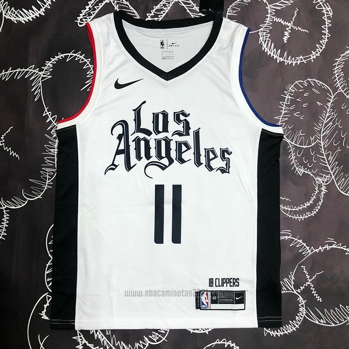 Camiseta Los Angeles Clippers John Wall #11 Ciudad 2019-20 Blanco